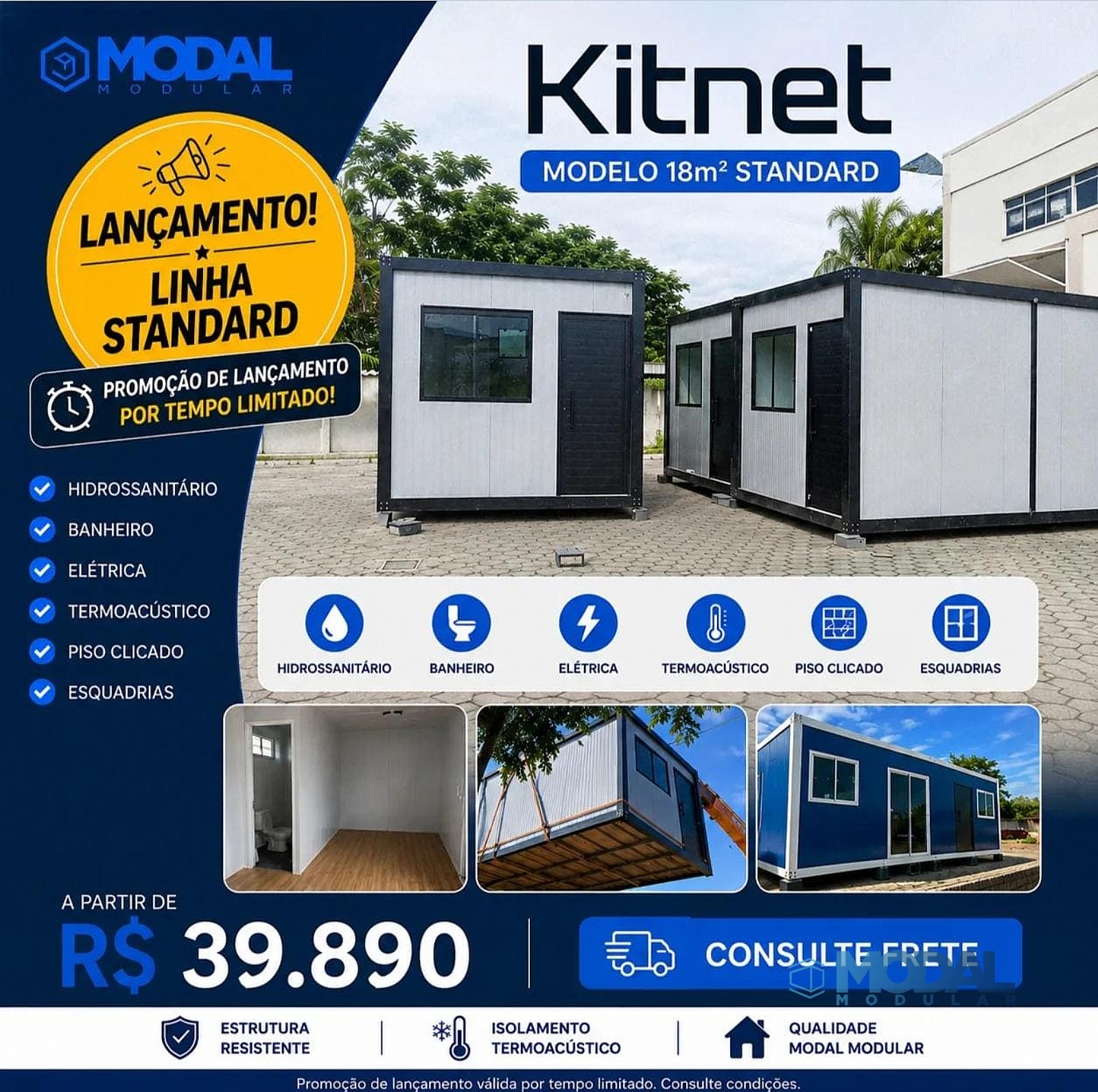 Kitnet/Studio 18m² STANDARD 